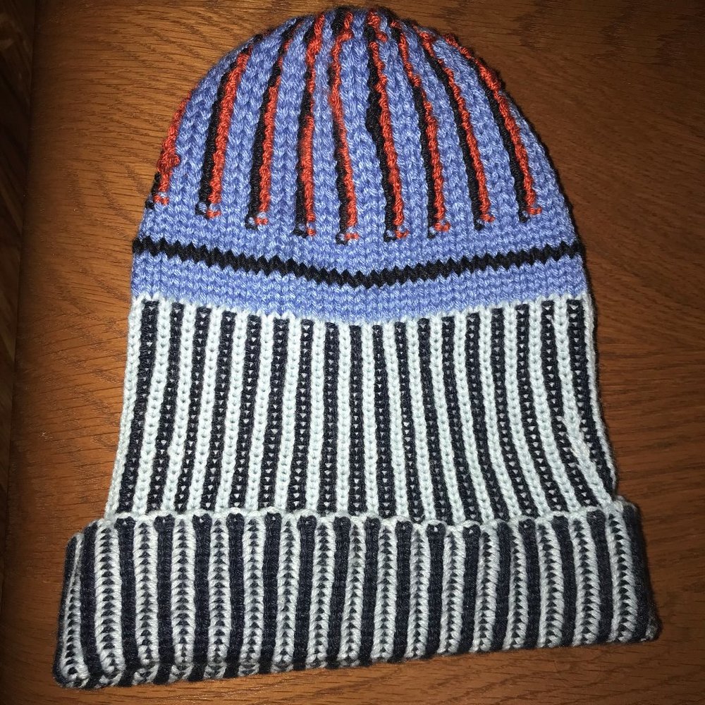 Anthropologie Multi-Colored Knit Beanie